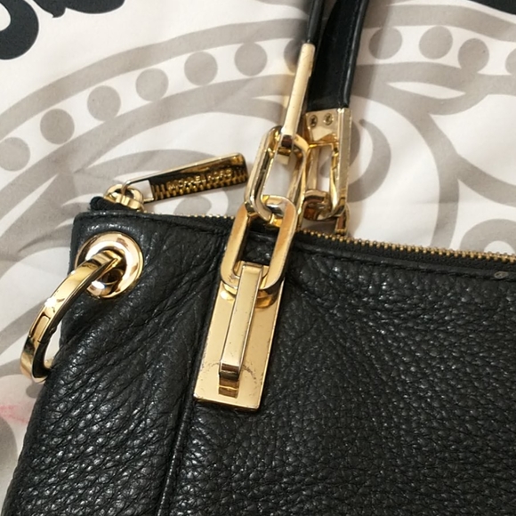 Michael kors black leather golden embellishments large - Picture 3 of 15